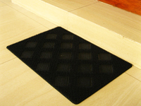 doormat with spikes to remove dust and dirt